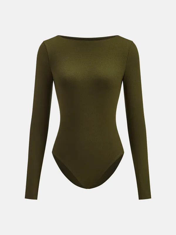 Seamless Long-Sleeve Bodysuit sold by COMMENSE
