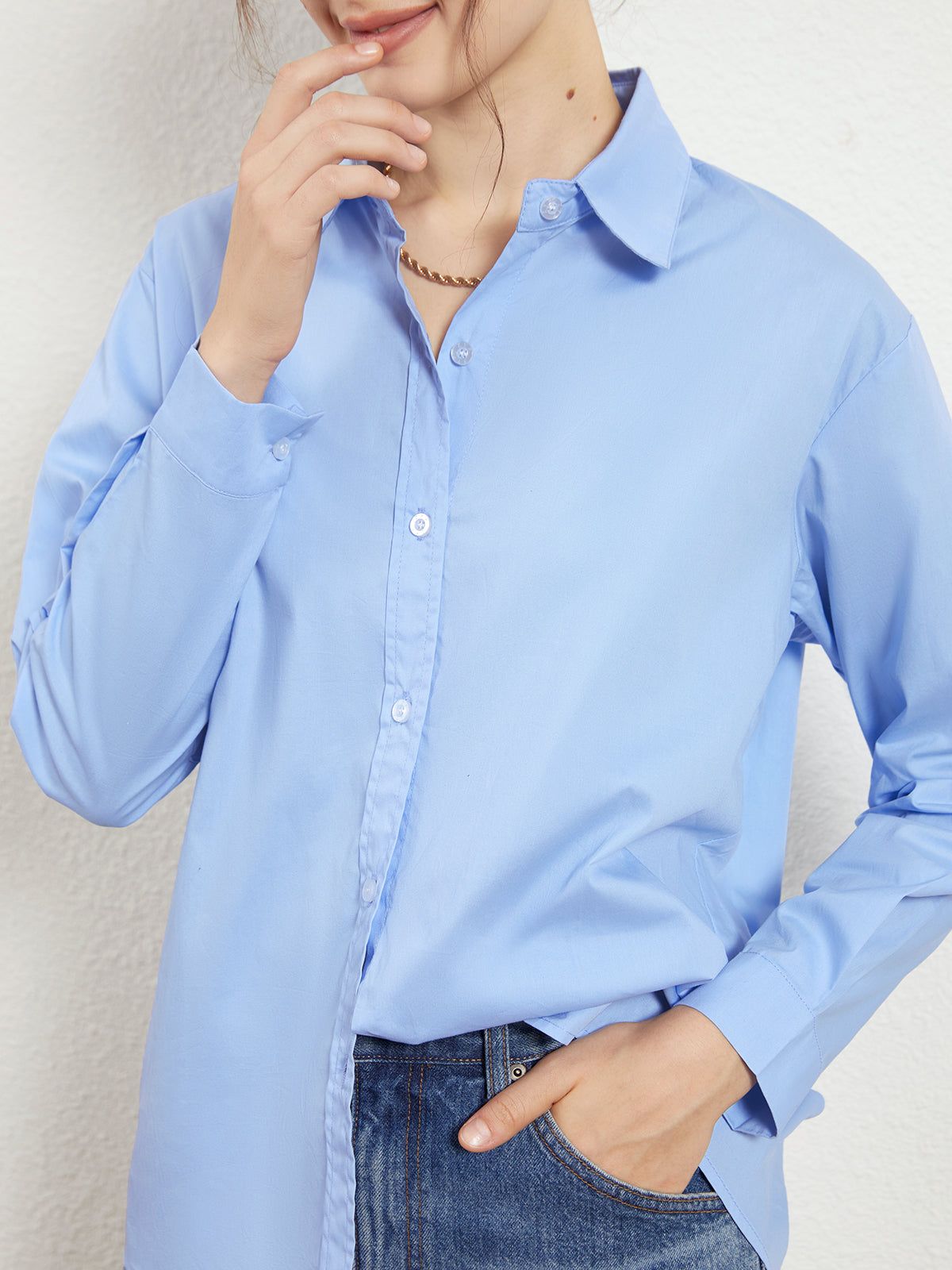 Effortless Miinds Sharp Collar Shirt sold by COMMENSE product image thumbnail 5