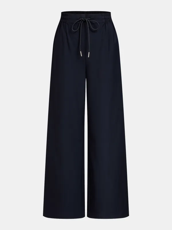 Drawstring Waist Wide Leg Pants sold by COMMENSE