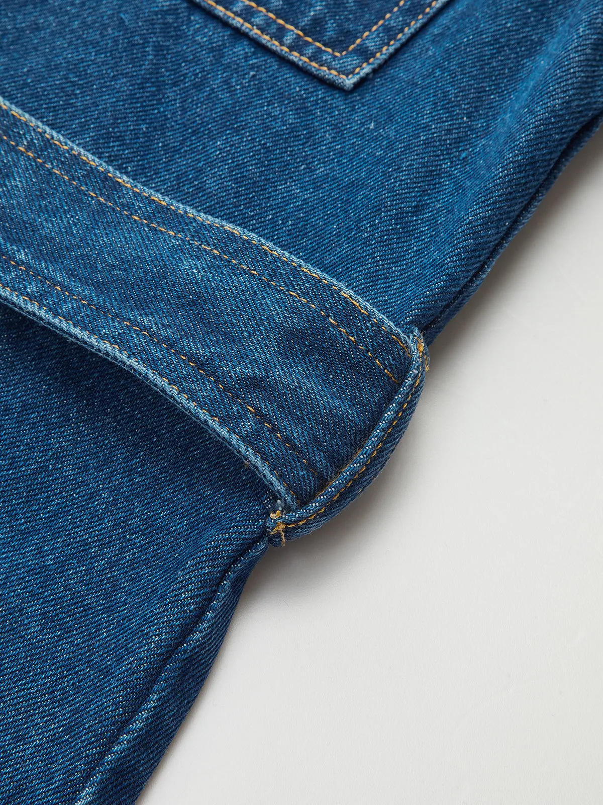 Belted Denim Jacket with Tie-Cuff Detail sold by COMMENSE product image thumbnail 5