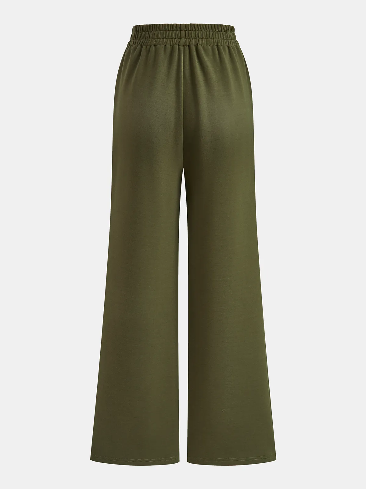 Belted Peplum Top & Wide-Leg Pants Set sold by COMMENSE product image thumbnail 5