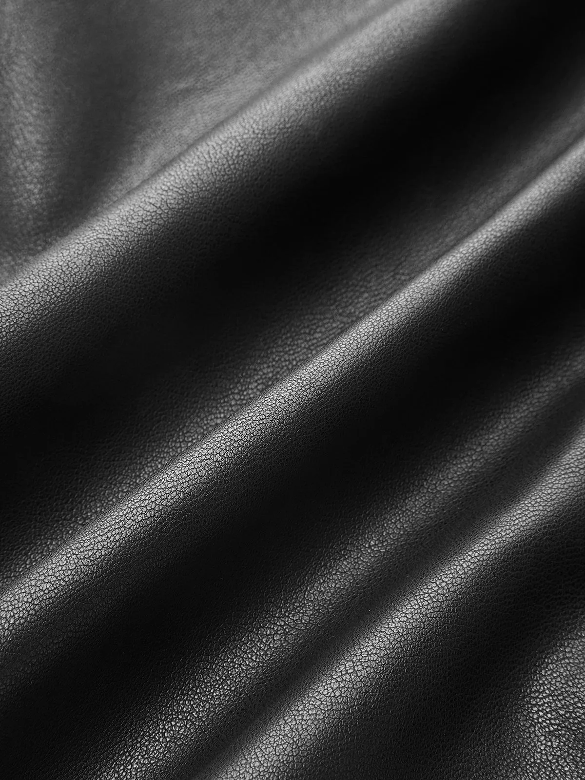 Faux Leather Ring Accent Asymmetric Skirt sold by COMMENSE product image thumbnail 4