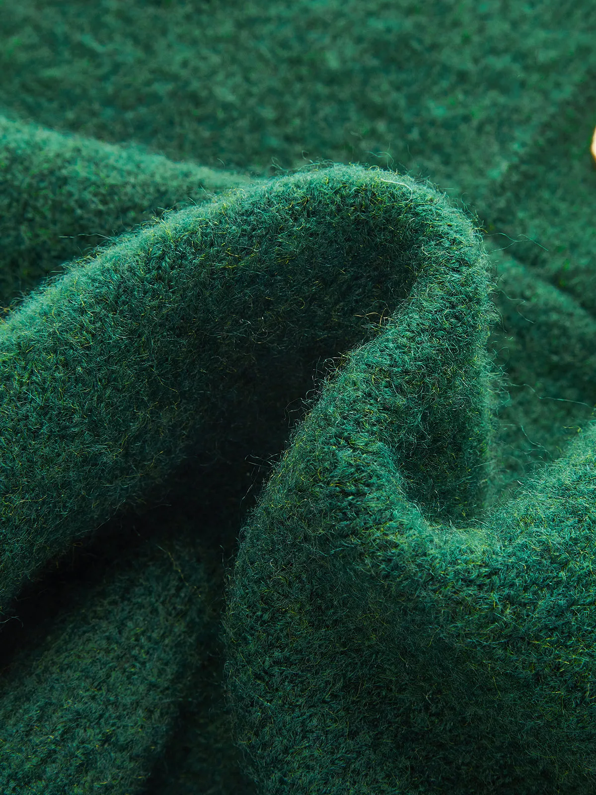 Metal Detail Mock Neck Wool Blend Vest sold by COMMENSE product image thumbnail 3