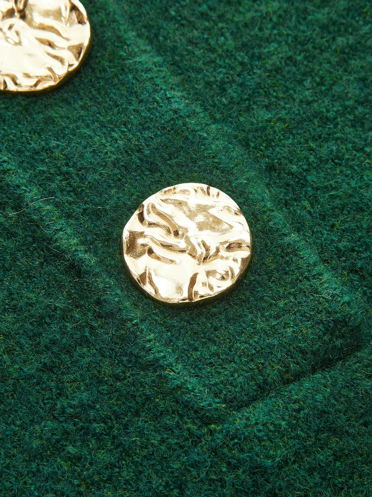 Metal Detail Mock Neck Wool Blend Vest sold by COMMENSE product image thumbnail 4