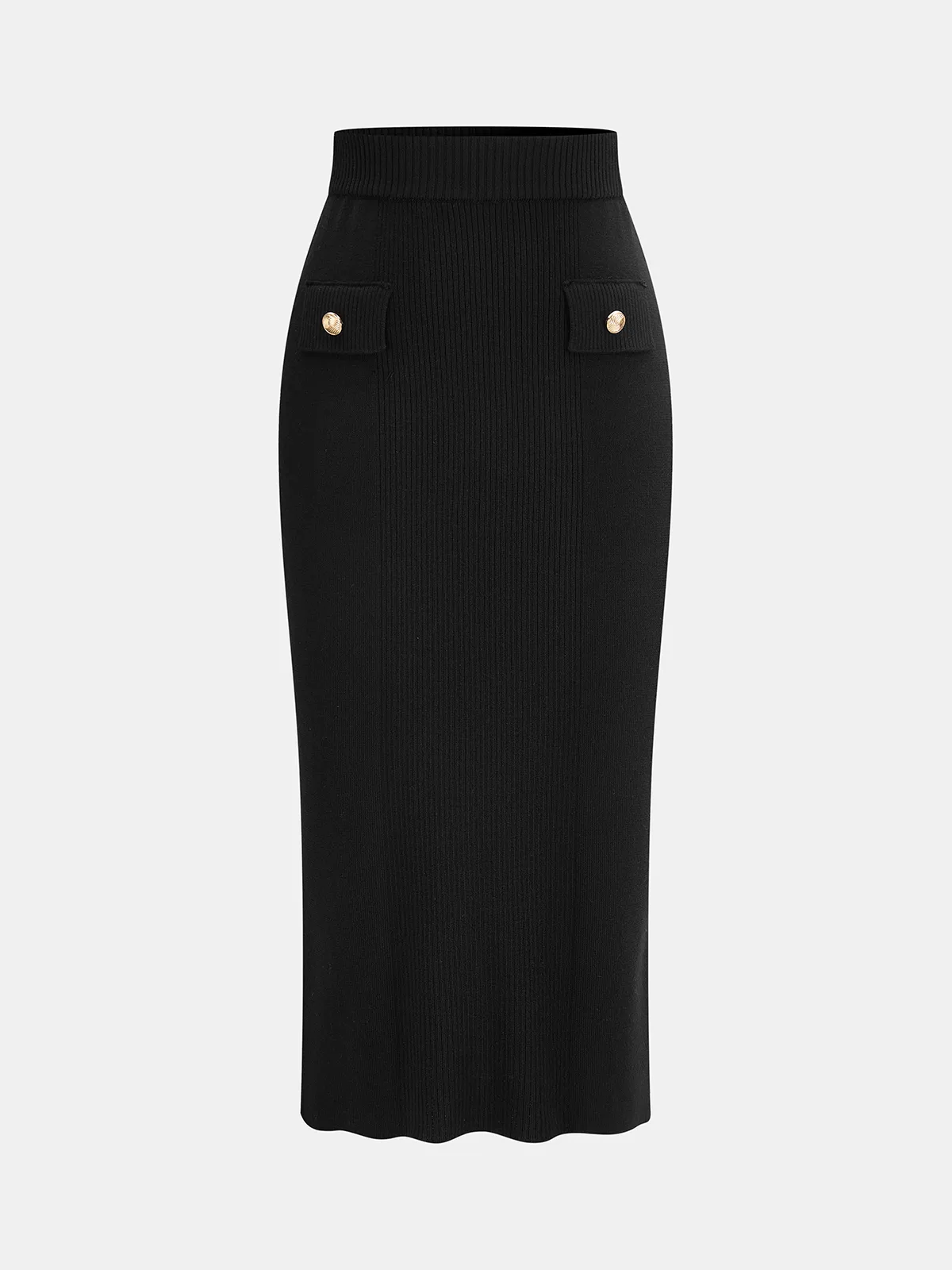 Knit Zipper Jacket & Pencil Skirt Set sold by COMMENSE product image thumbnail 4