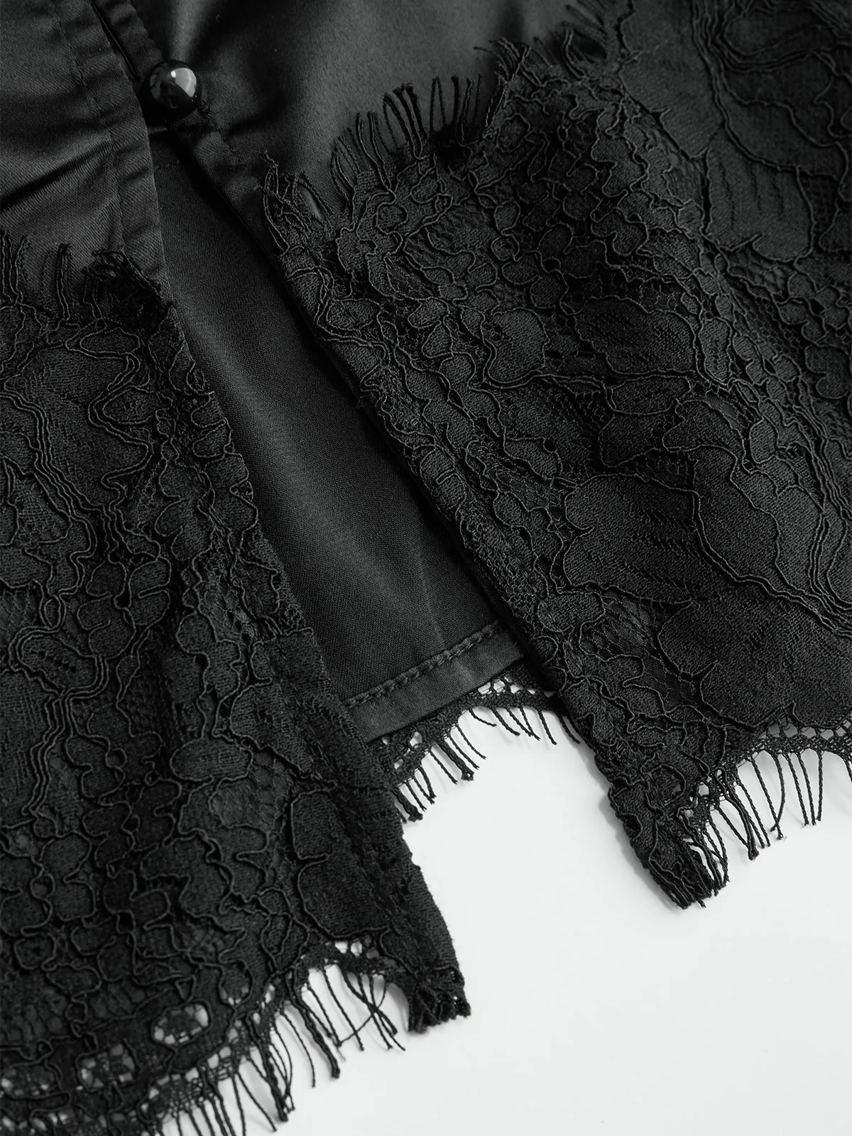 Lace-Trim Satin Cami Top sold by COMMENSE product image thumbnail 5