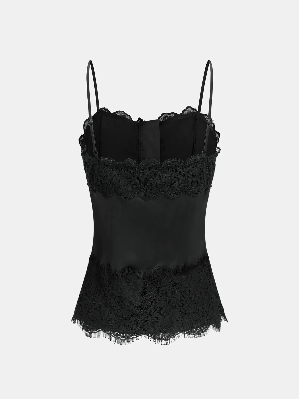 Lace-Trim Satin Cami Top sold by COMMENSE product image thumbnail 2