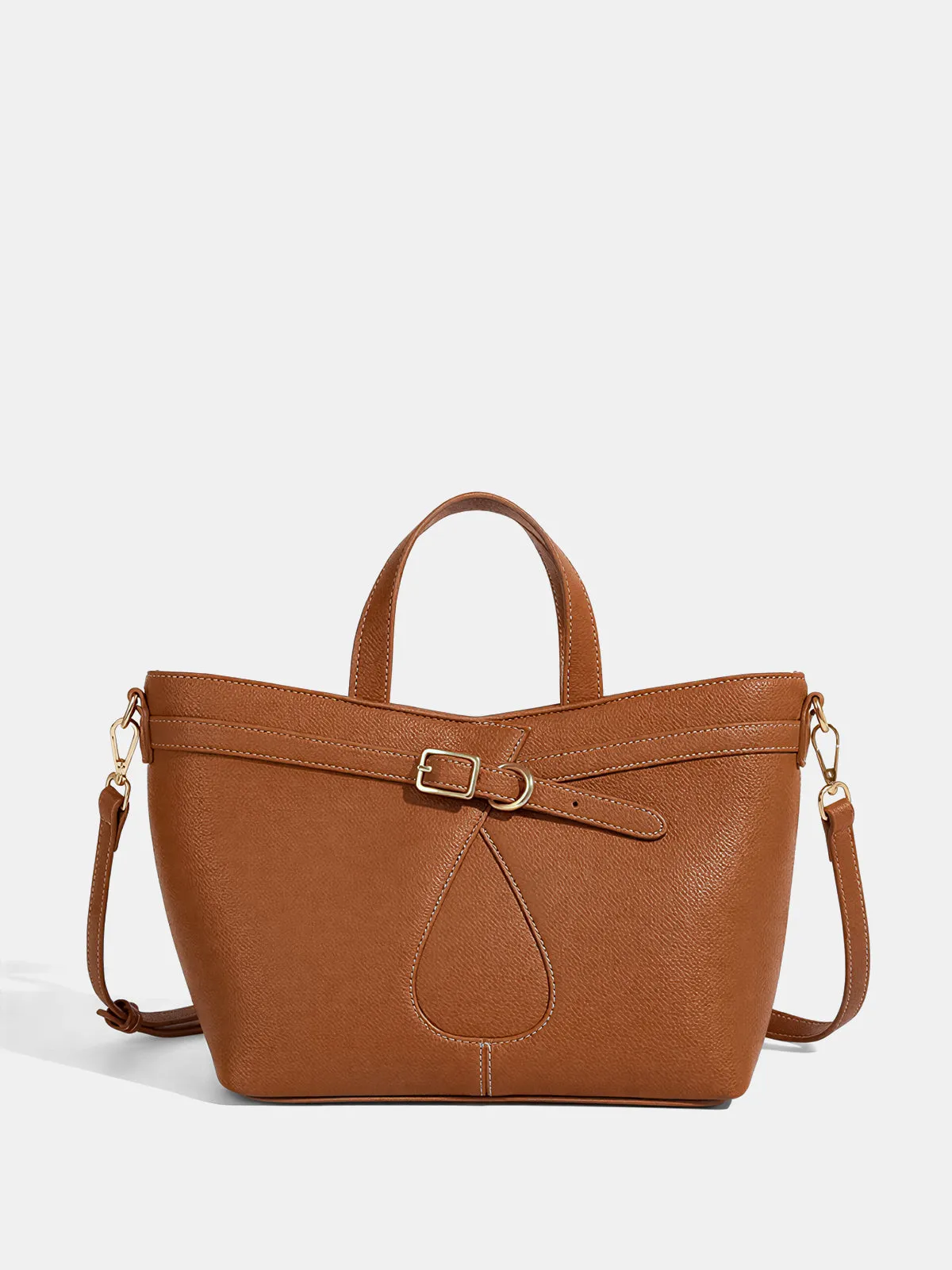 Buckle Detail Dual-Handle Tote Bag sold by COMMENSE