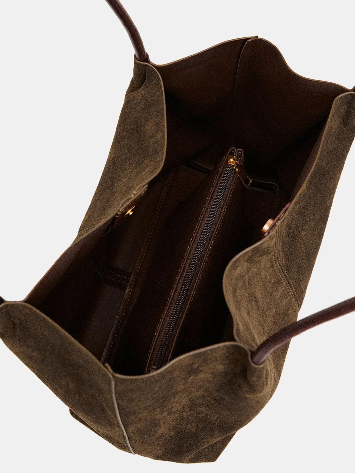 Suede Effect Large-Capacity Tote Bag sold by COMMENSE product image thumbnail 3