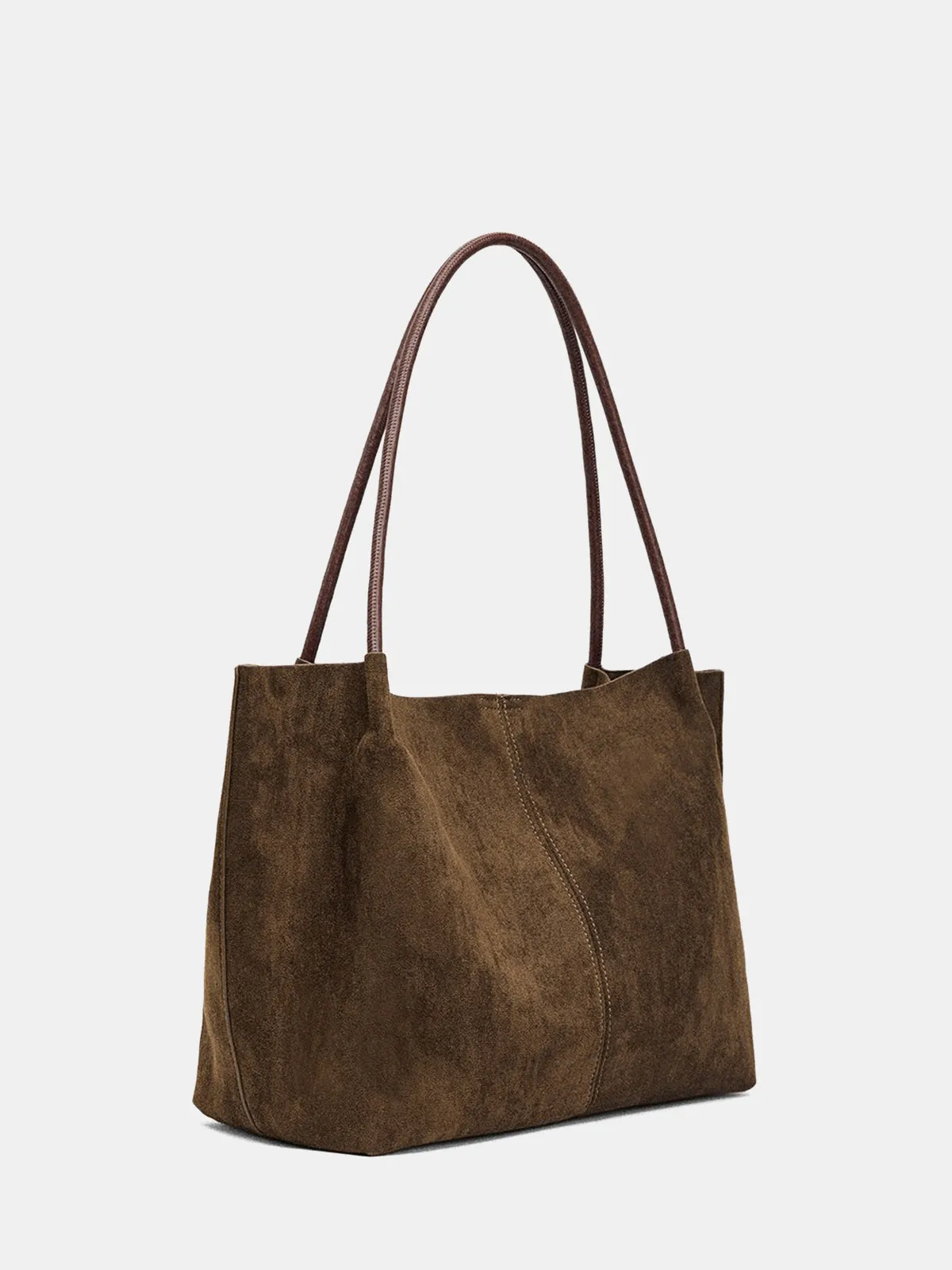 Suede Effect Large-Capacity Tote Bag sold by COMMENSE product image thumbnail 4