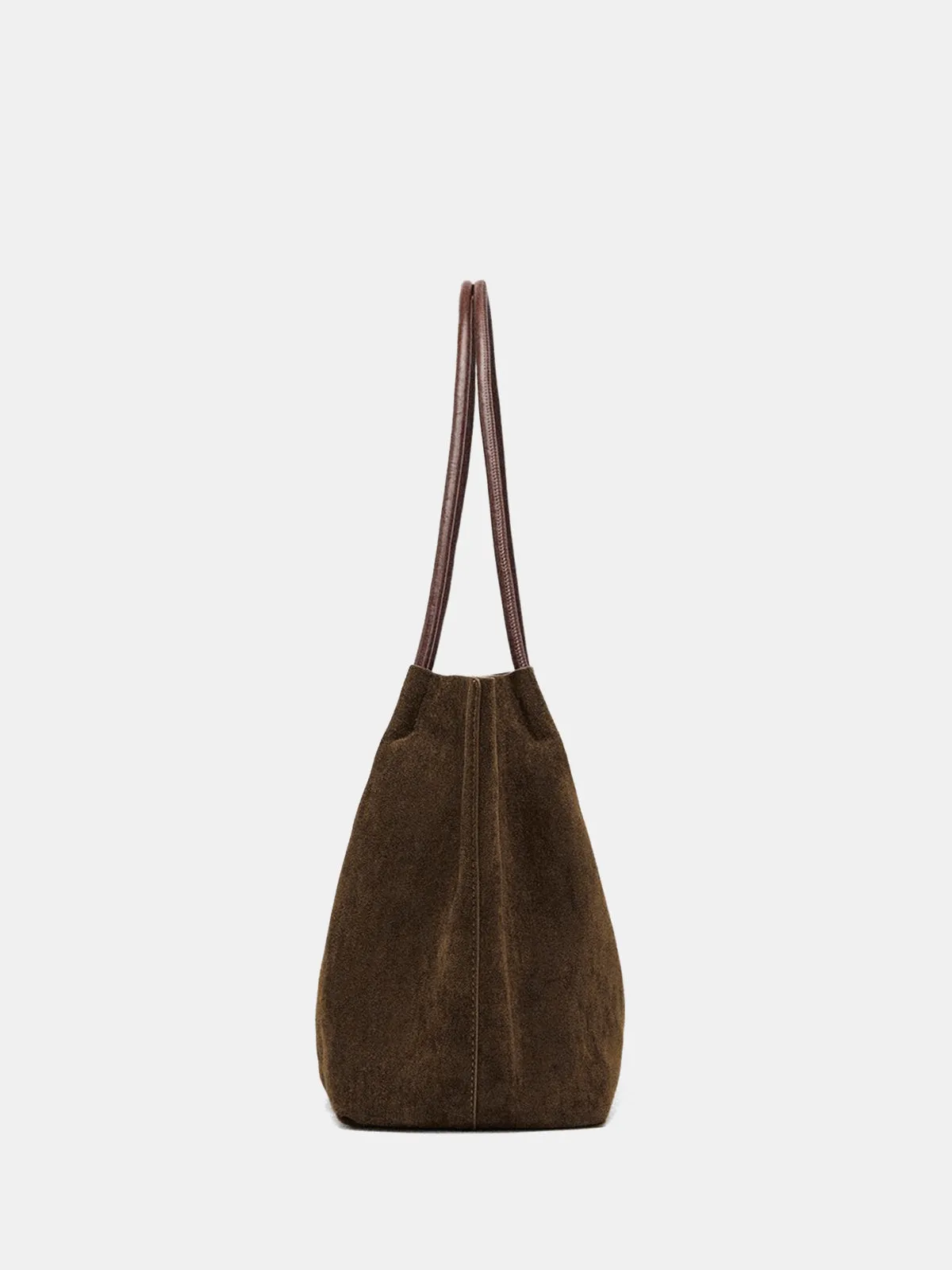 Suede Effect Large-Capacity Tote Bag sold by COMMENSE product image thumbnail 5