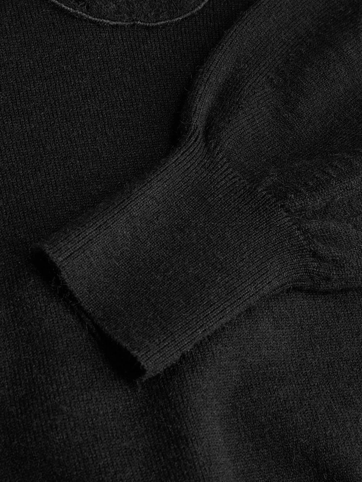 Mock Neck Lace Panel Sweater sold by COMMENSE product image thumbnail 5