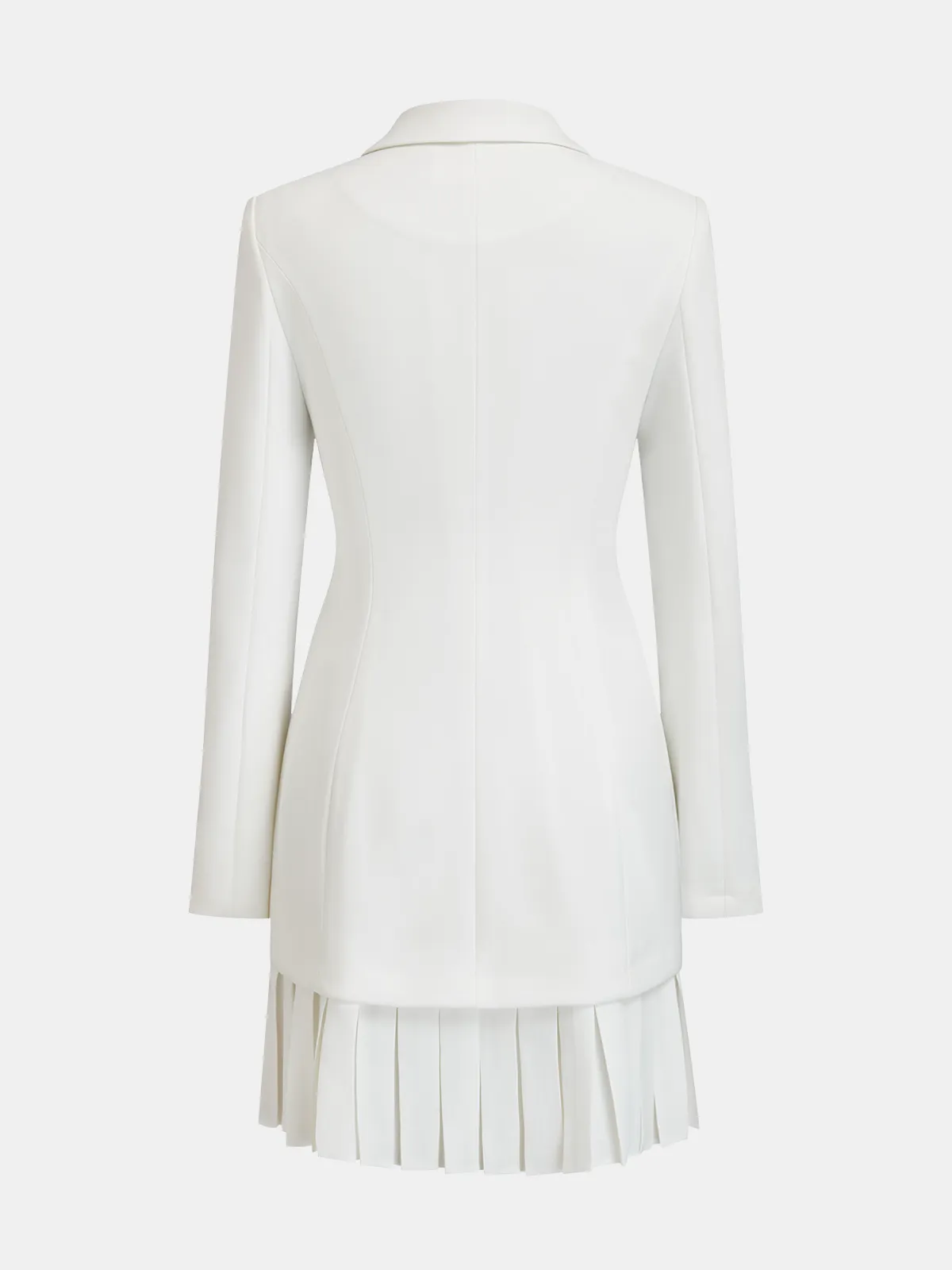 Pleated Hem Tailored Blazer Mini Dress sold by COMMENSE product image thumbnail 3