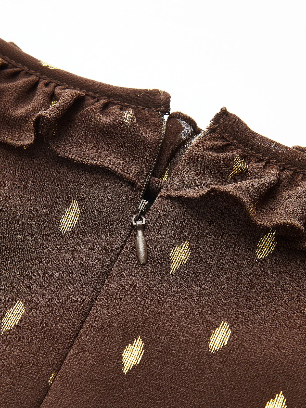 Ruffled Chiffon Sleeveless Midi Dress sold by COMMENSE product image thumbnail 4