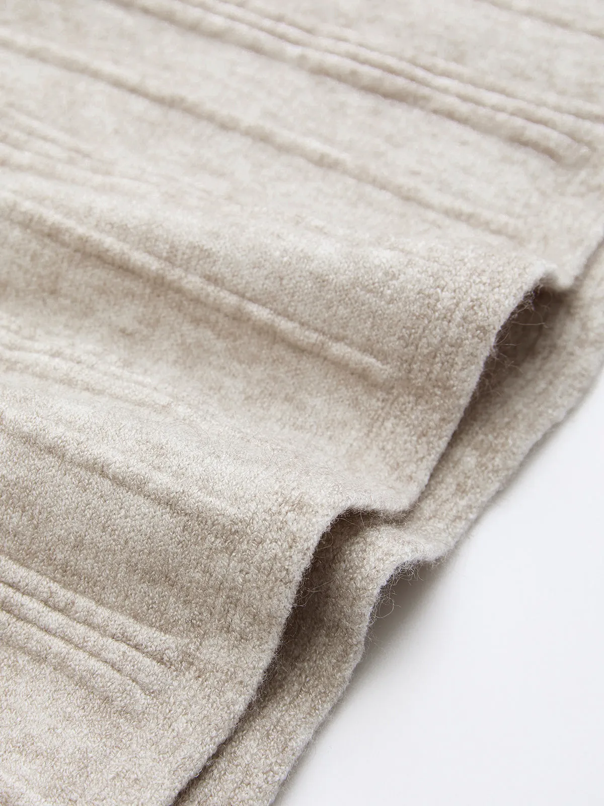 Textured Knit A-Line Midi Skirt sold by COMMENSE product image thumbnail 4