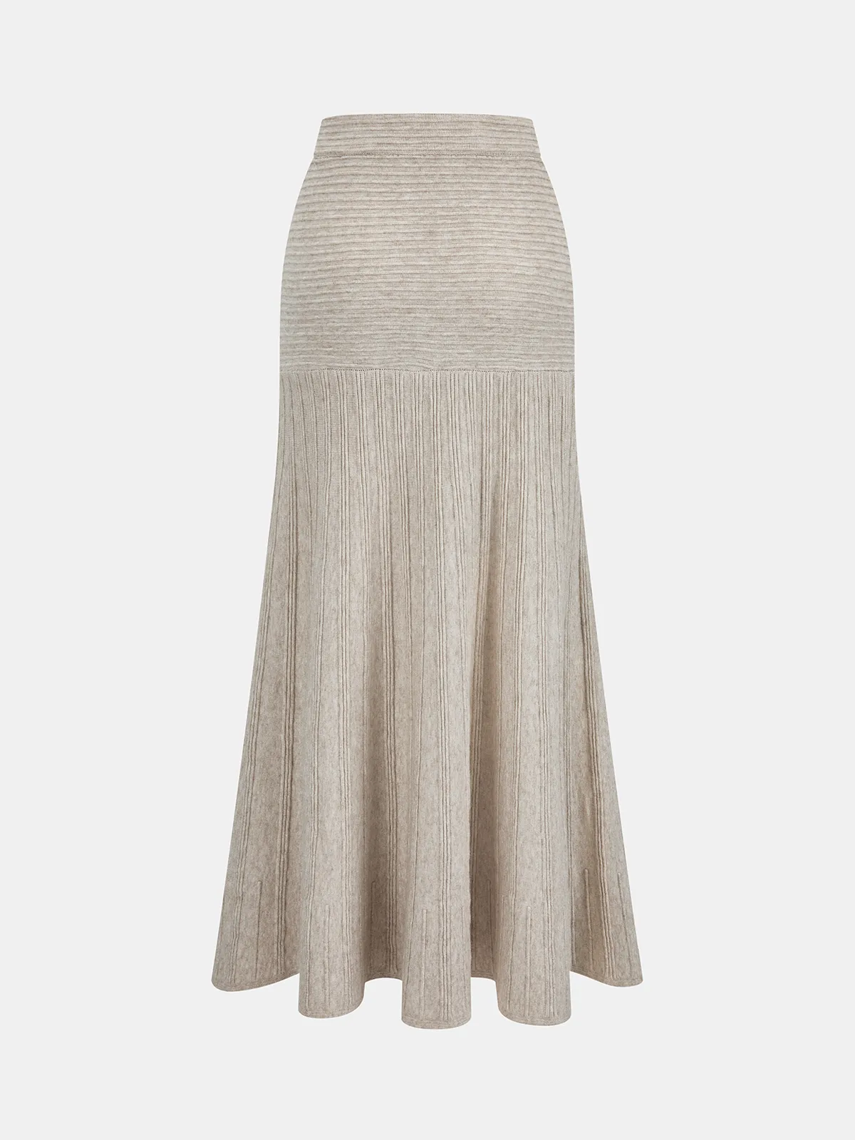 Textured Knit A-Line Midi Skirt sold by COMMENSE product image thumbnail 2