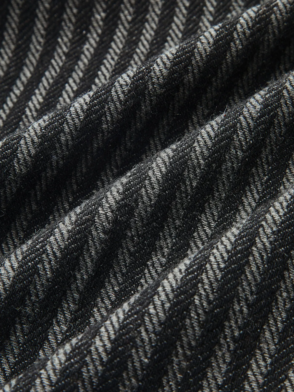 Mid-Waist Pinstripe Wide-Leg Pants sold by COMMENSE product image thumbnail 4