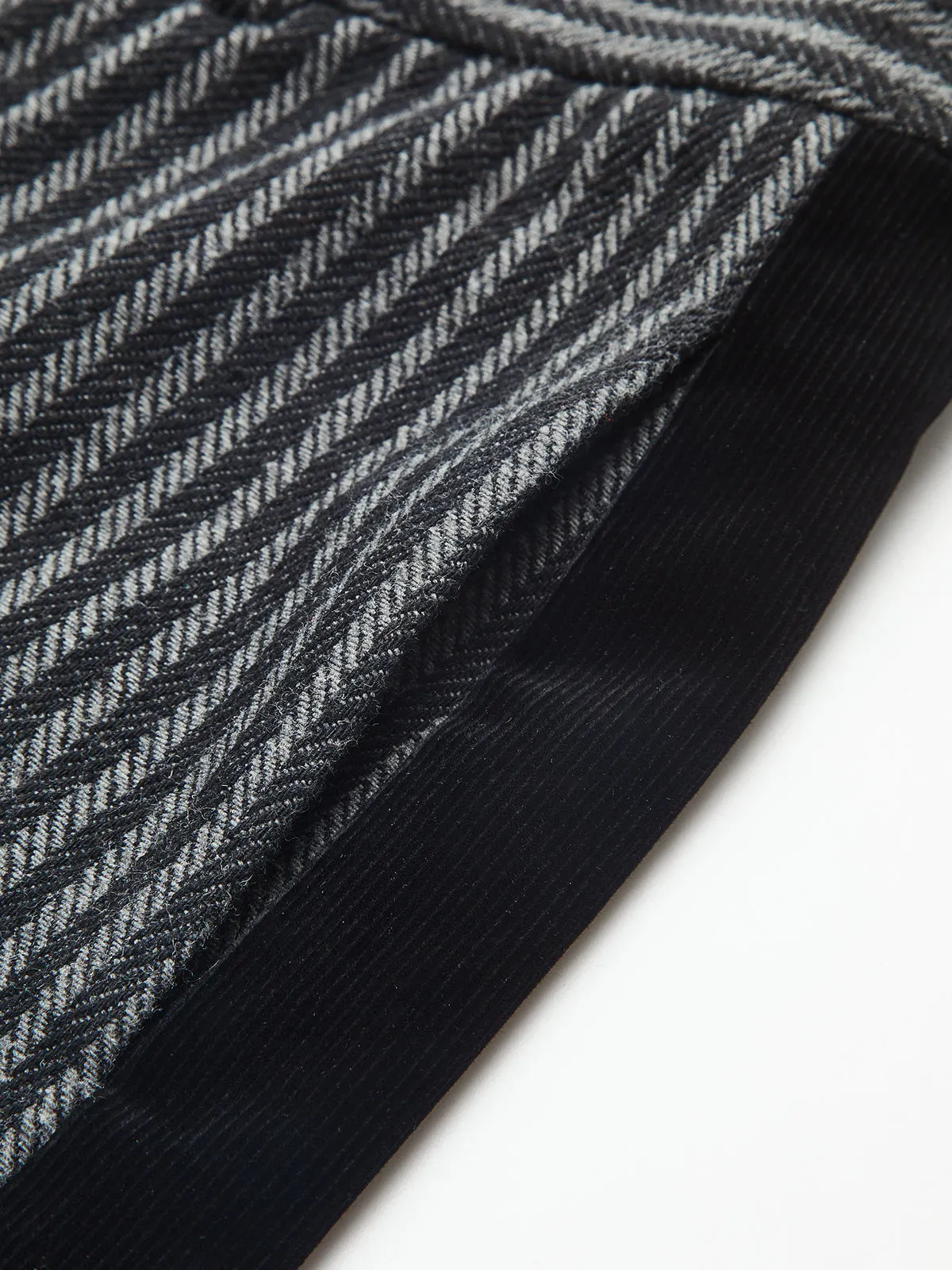 Mid-Waist Pinstripe Wide-Leg Pants sold by COMMENSE product image thumbnail 5