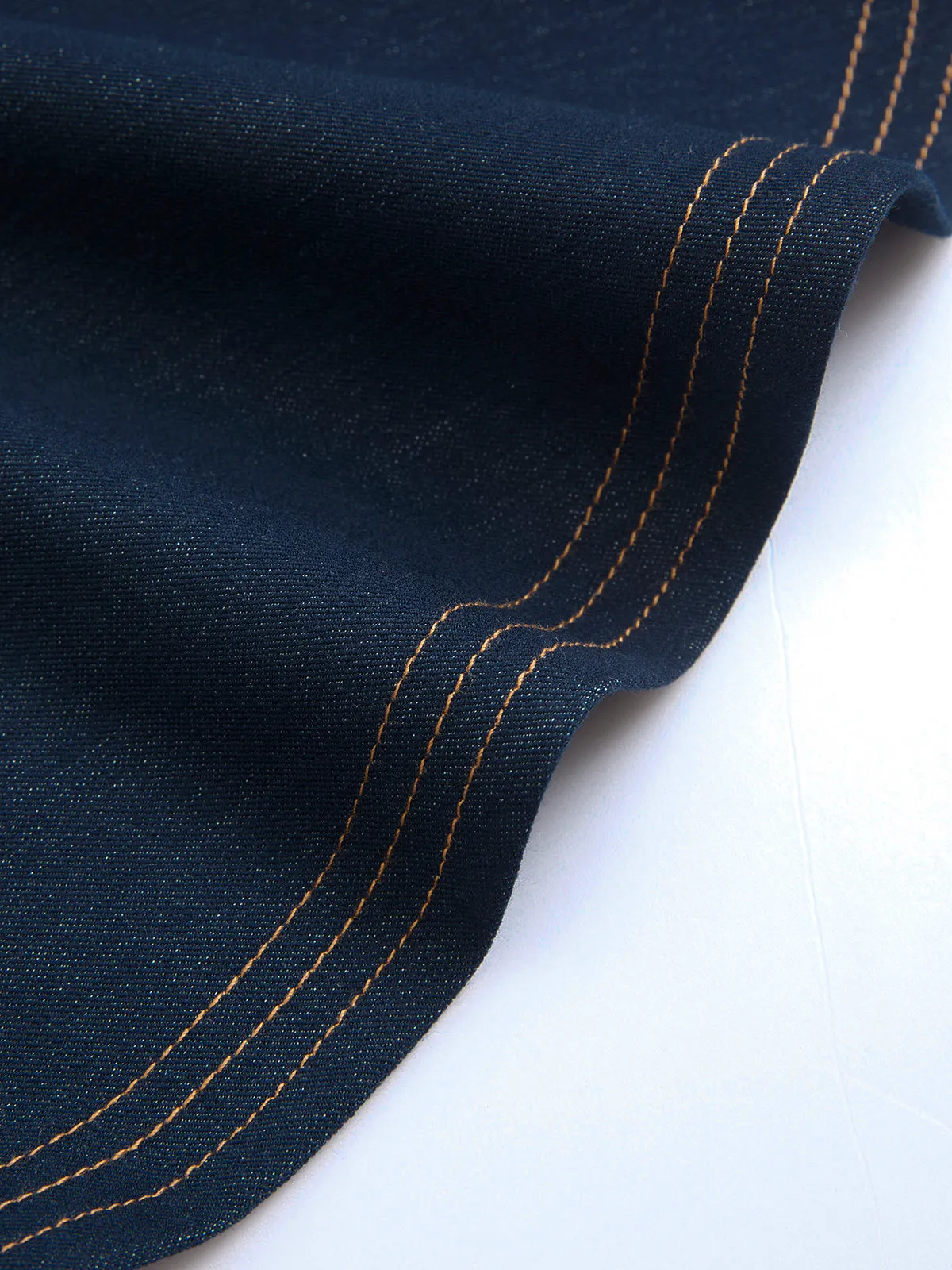 Denim Belted A-Line Mini Skirt sold by COMMENSE product image thumbnail 4