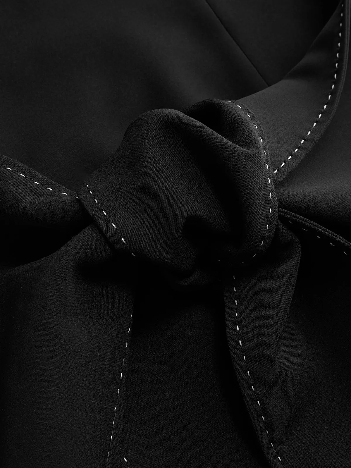 Sleeveless Knot-Waist Mini Dress sold by COMMENSE product image thumbnail 4