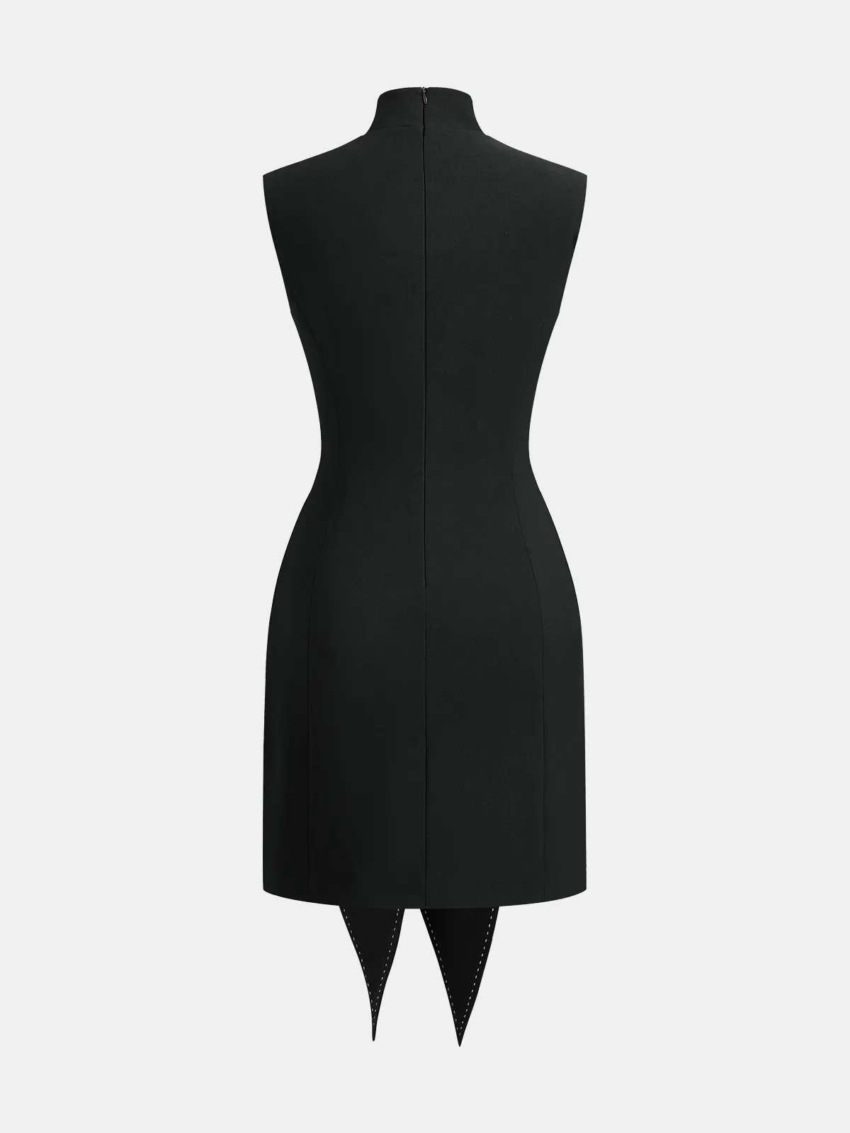 Sleeveless Knot-Waist Mini Dress sold by COMMENSE product image thumbnail 2