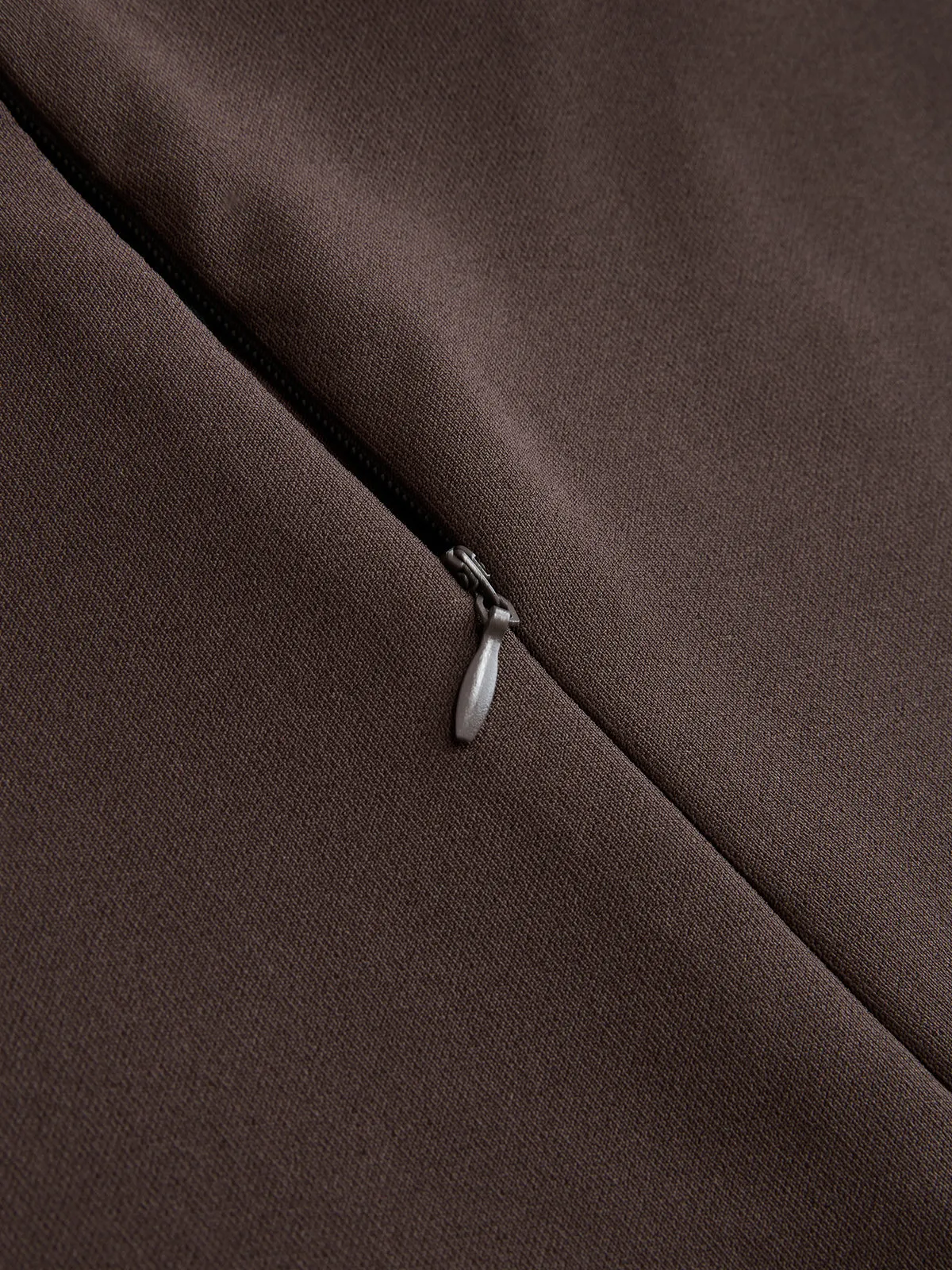 Crossed Faux Leather Waist A-Line Skirt sold by COMMENSE product image thumbnail 4