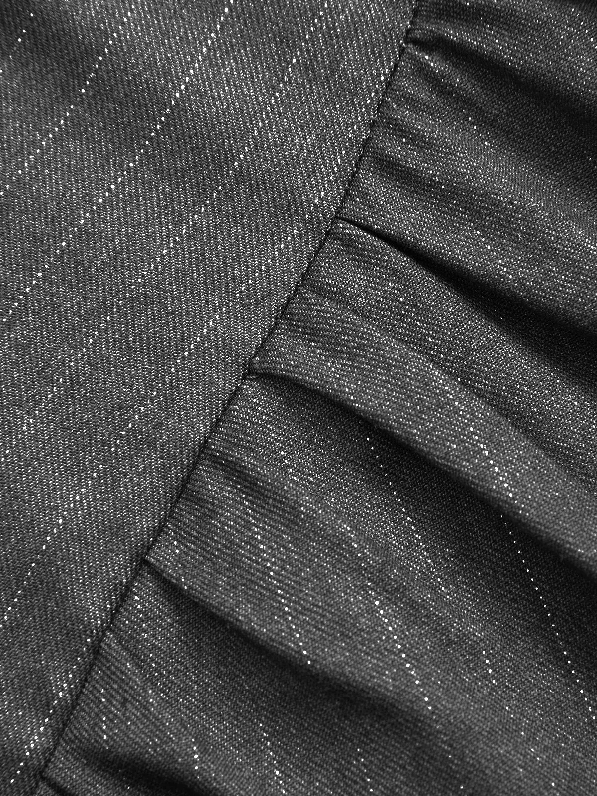 Asymmetric Ruched Pinstripe Shirt sold by COMMENSE product image thumbnail 4