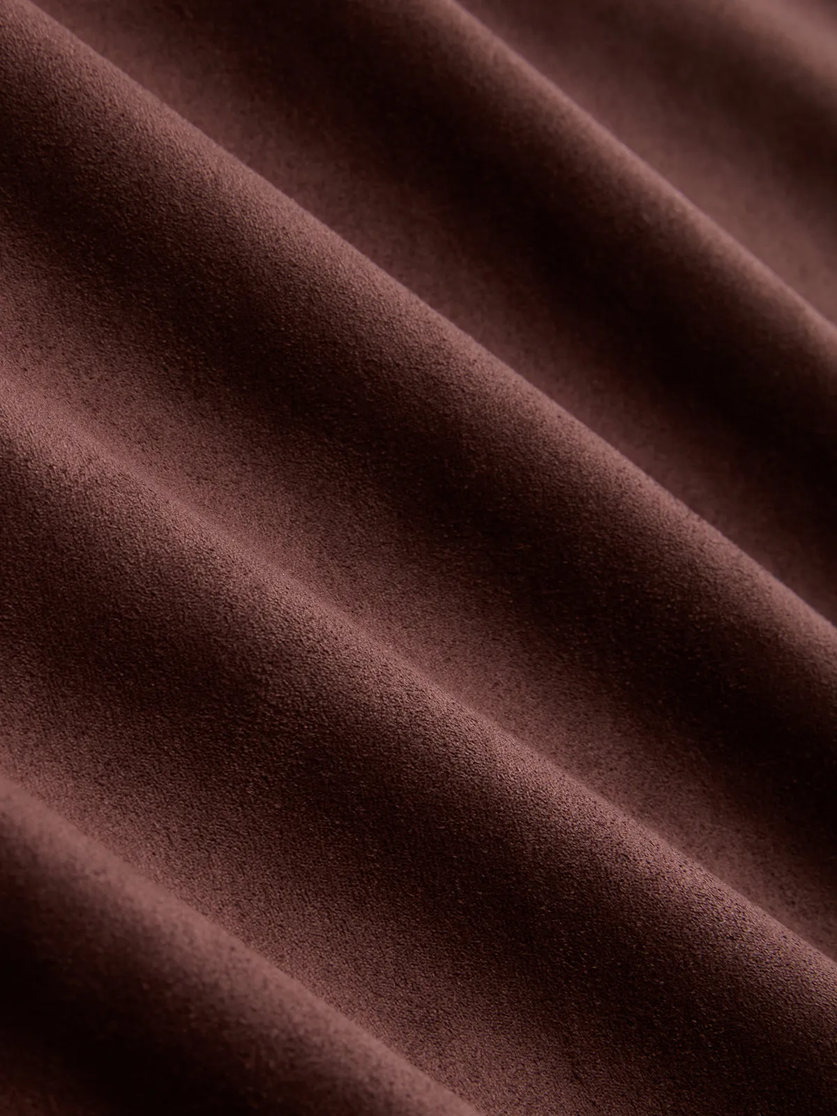 Belted Faux Leather Panel Suede Effect Maxi Skirt sold by COMMENSE product image thumbnail 3