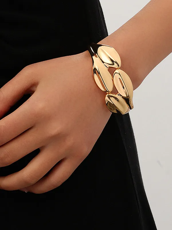 Irregular Sculpted Cuff Bracelet made by COMMENSE