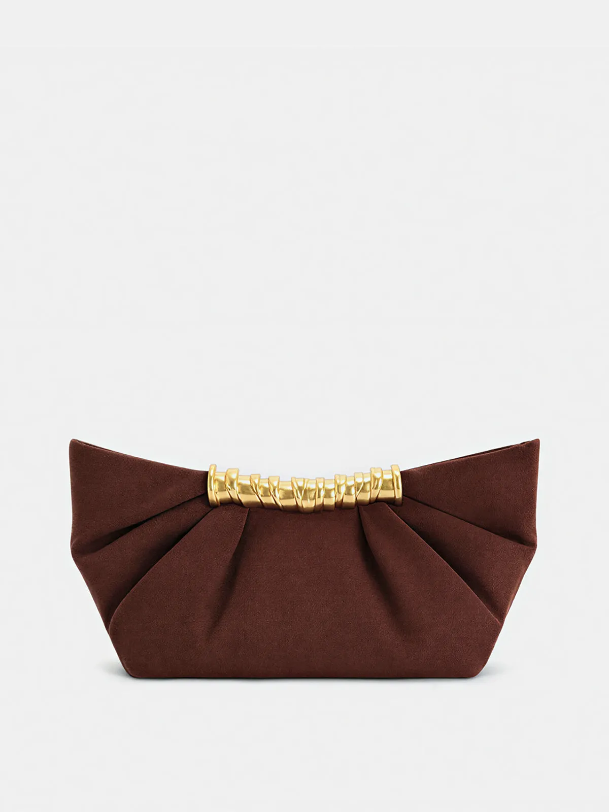 Suede Effect Pleated Clutch Bag sold by COMMENSE product image thumbnail 3