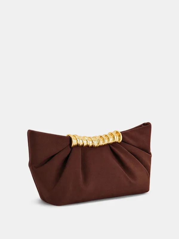 Suede Effect Pleated Clutch Bag sold by COMMENSE
