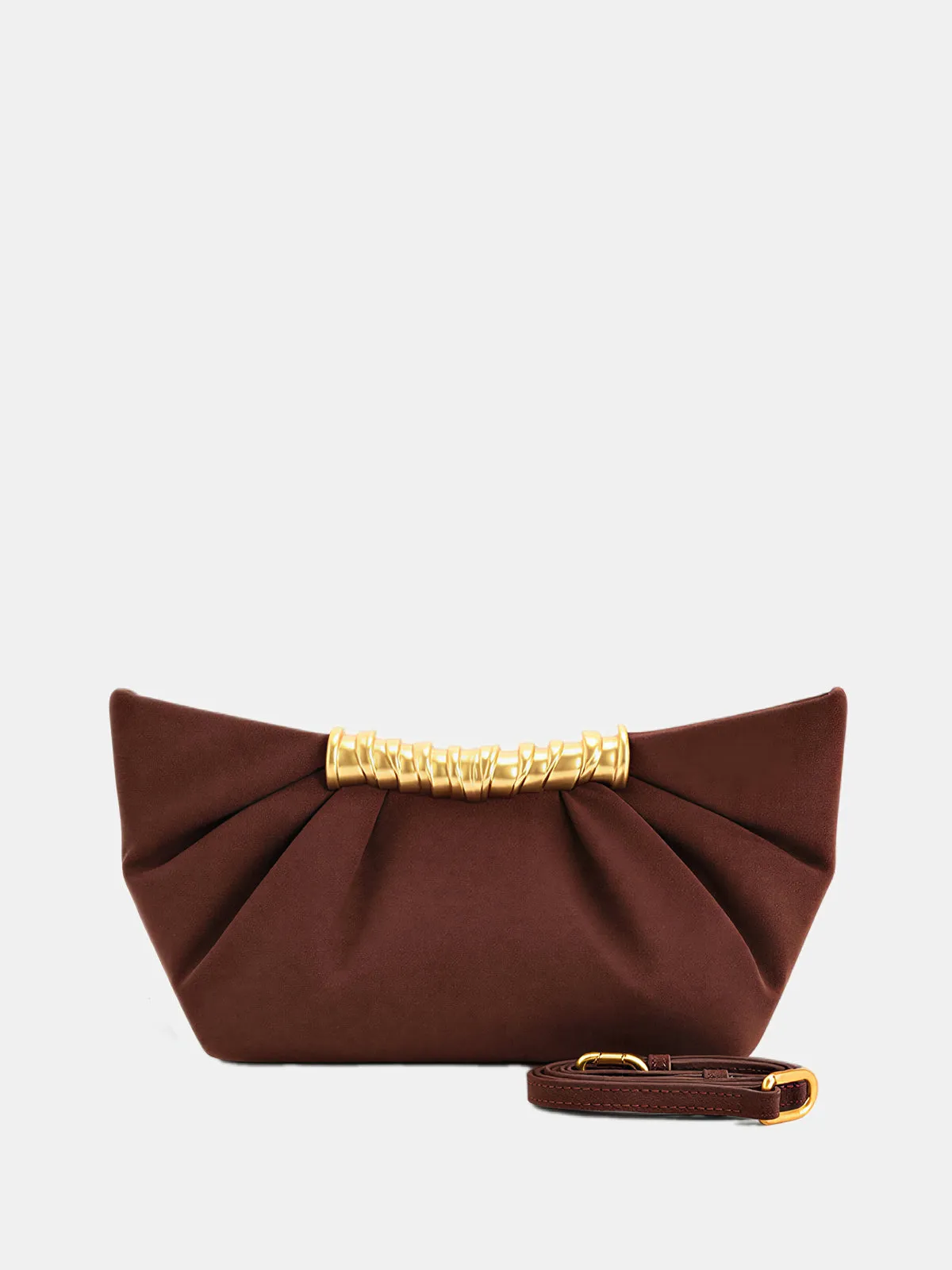 Suede Effect Pleated Clutch Bag sold by COMMENSE product image thumbnail 2