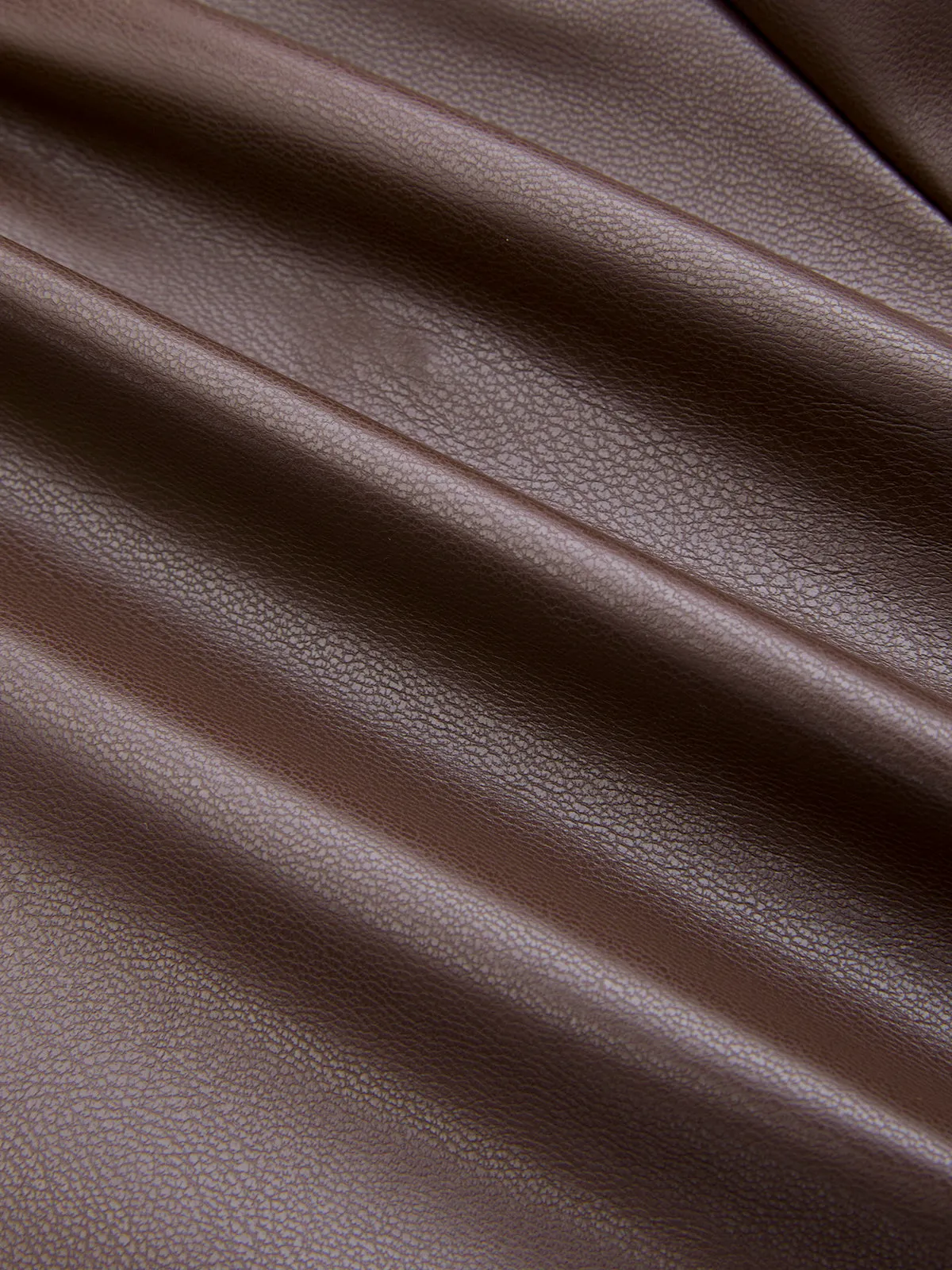 Button-Front Strapless Faux Leather Fitted Top sold by COMMENSE product image thumbnail 3