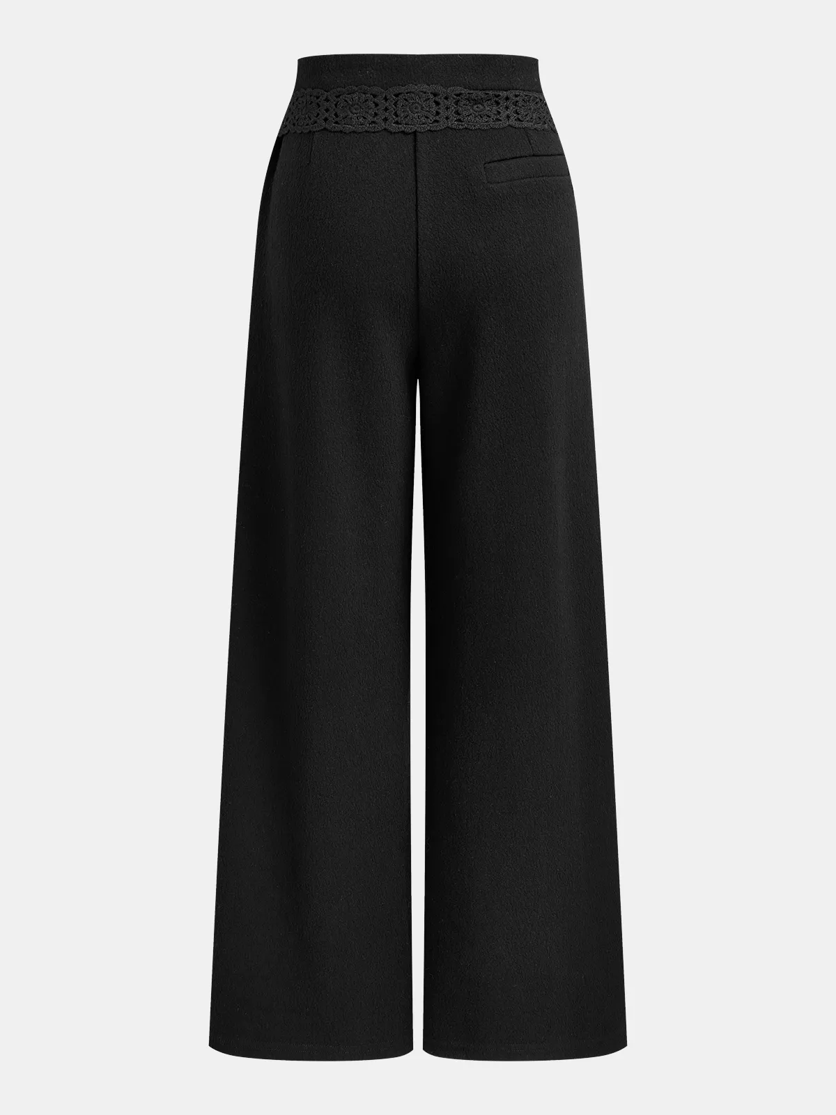 Asymmetric Wool-Blend Wide-Leg Pants sold by COMMENSE product image thumbnail 2