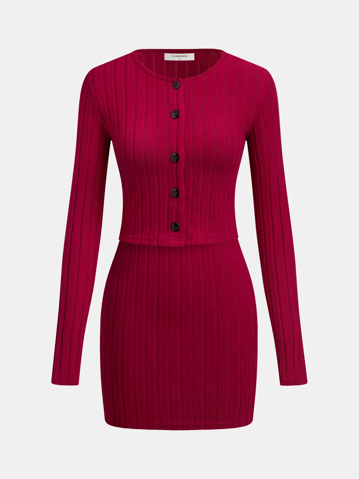 Cardigan & Cami Dress Two-Piece Set sold by COMMENSE