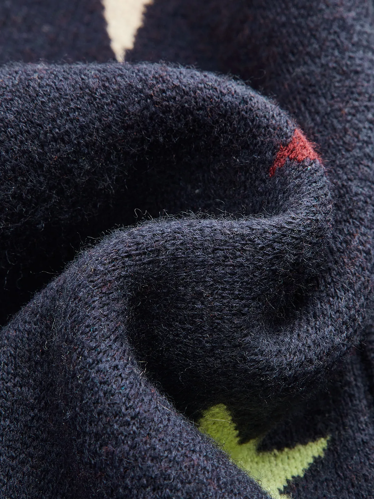 Cashmere-Blend Star-Print V-Neck Cardigan sold by COMMENSE product image thumbnail 3