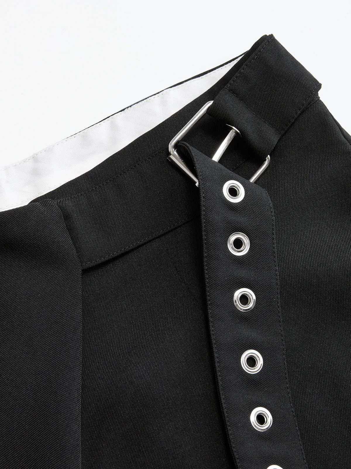 Wrap-Front Wide-Leg Pants sold by COMMENSE product image thumbnail 4