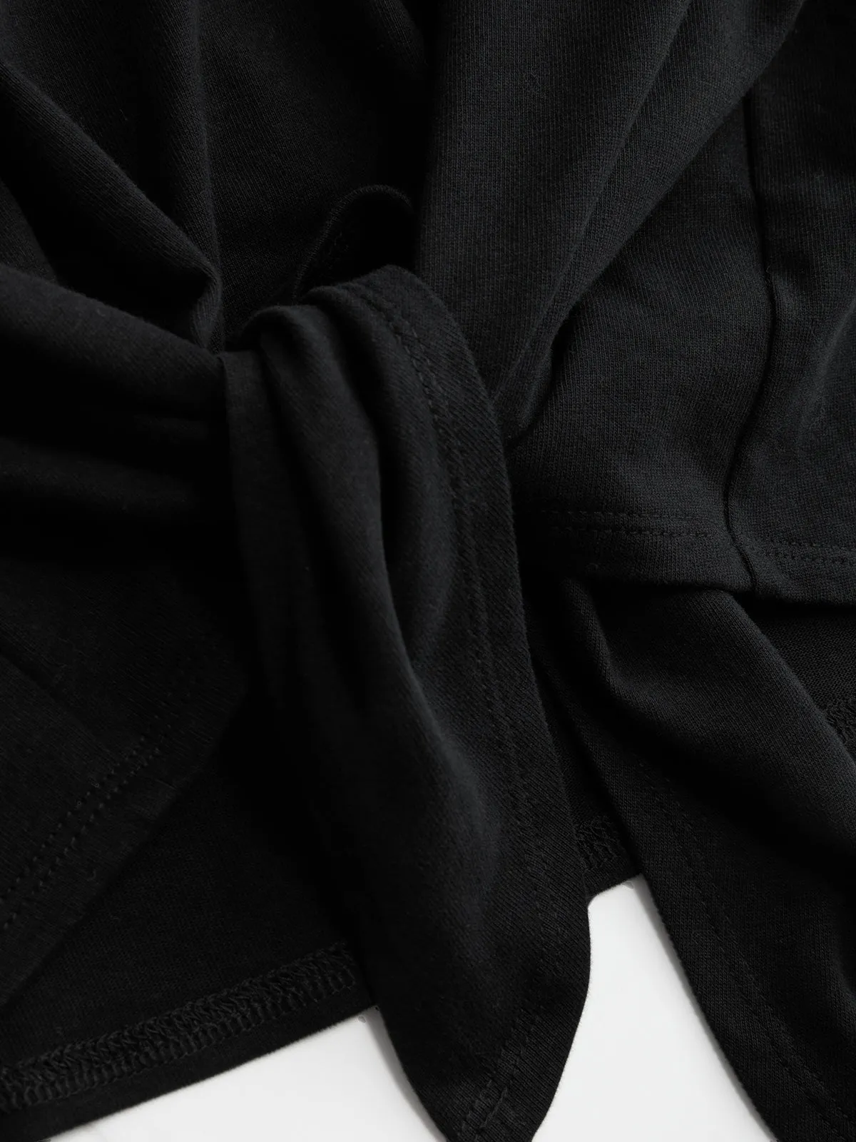 Knot Detail Long-Sleeve Top sold by COMMENSE product image thumbnail 4