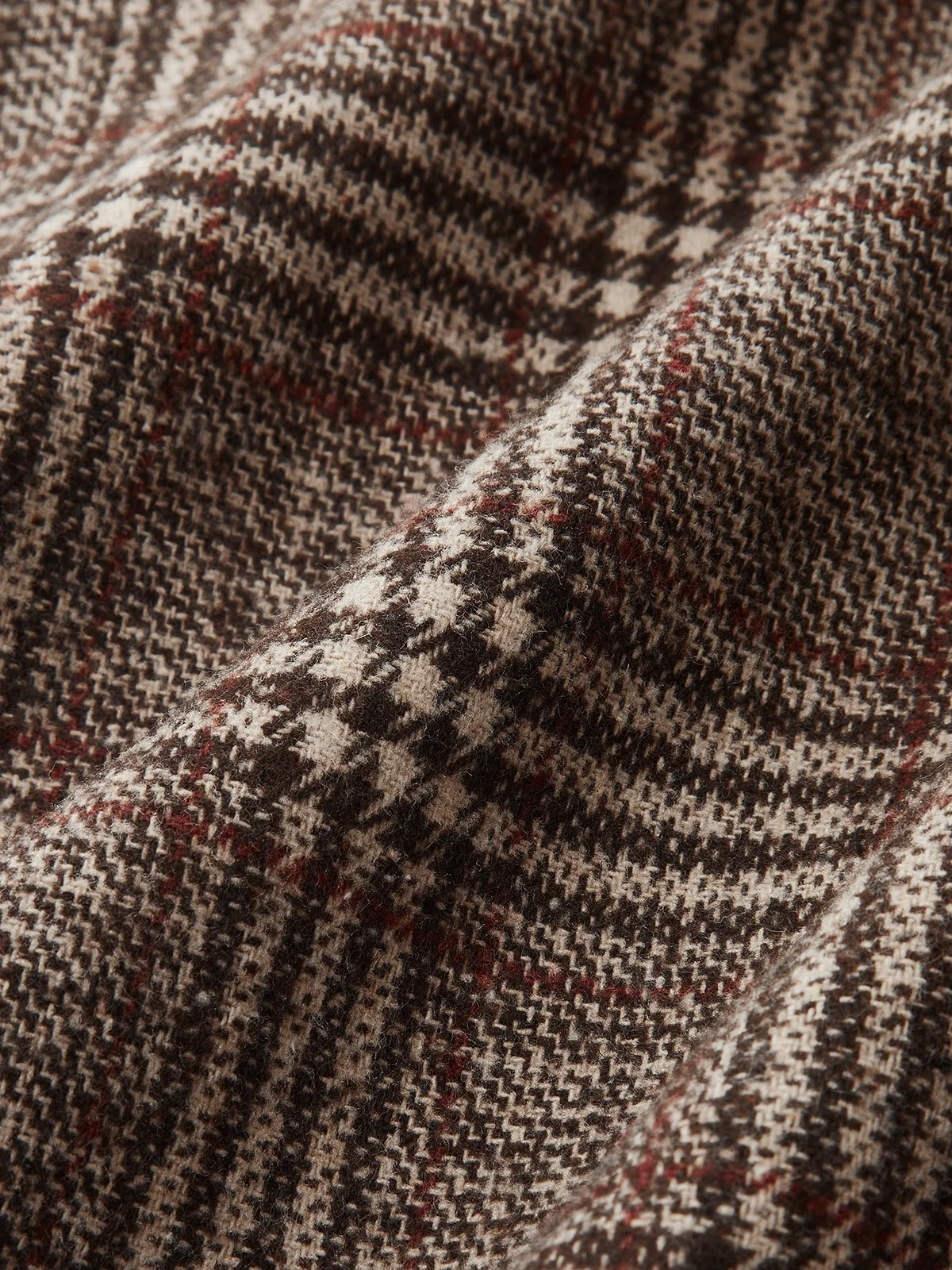 Belted Plaid Tweed Blazer sold by COMMENSE product image thumbnail 3