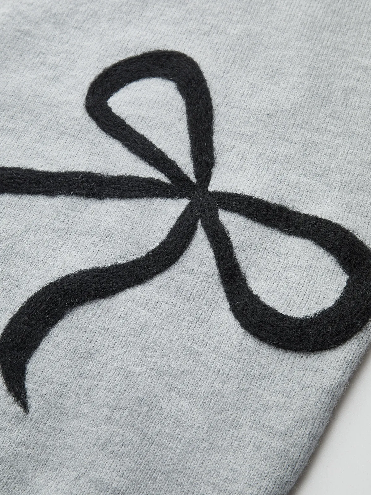 Bow Detail Cap Sleeve Knitted Vest sold by COMMENSE product image thumbnail 4