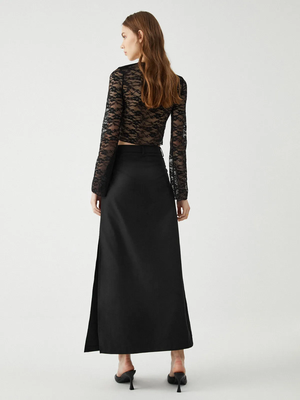 Cut Out Lace Long Sleeve Top sold by COMMENSE product image thumbnail 5