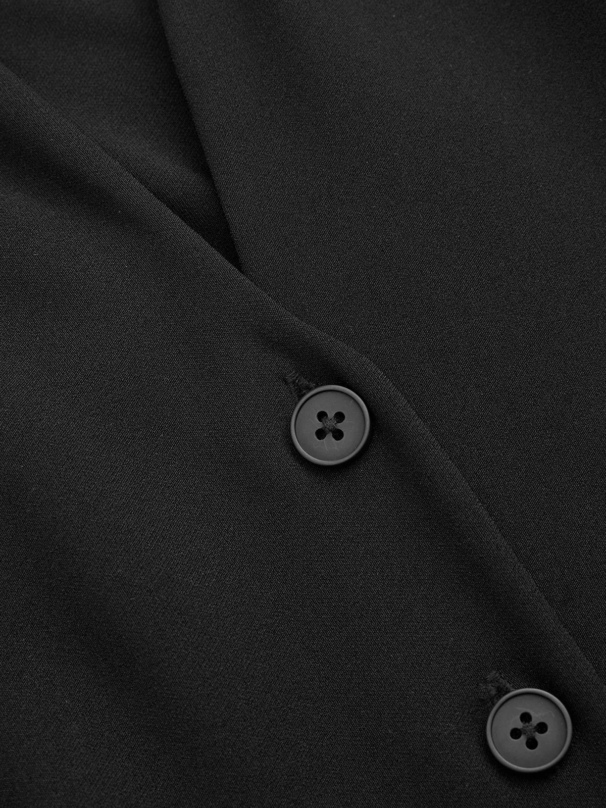 Stand Collar Pleated Cuff Button-Front Blouse sold by COMMENSE product image thumbnail 5