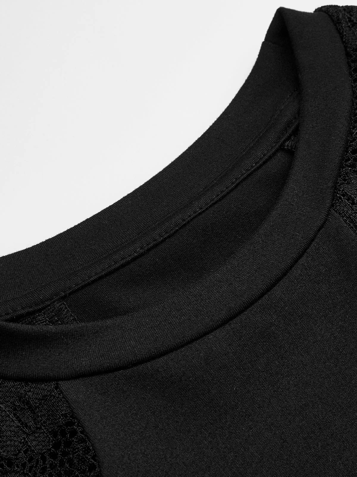 Lace-Sleeve Fitted Long-Sleeve Top sold by COMMENSE product image thumbnail 3