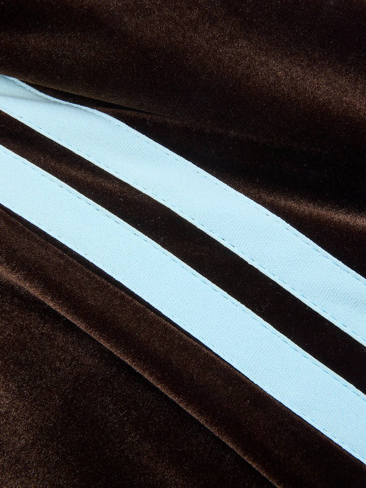 Side Striped Velvet Wide-Leg Pants sold by COMMENSE product image thumbnail 4