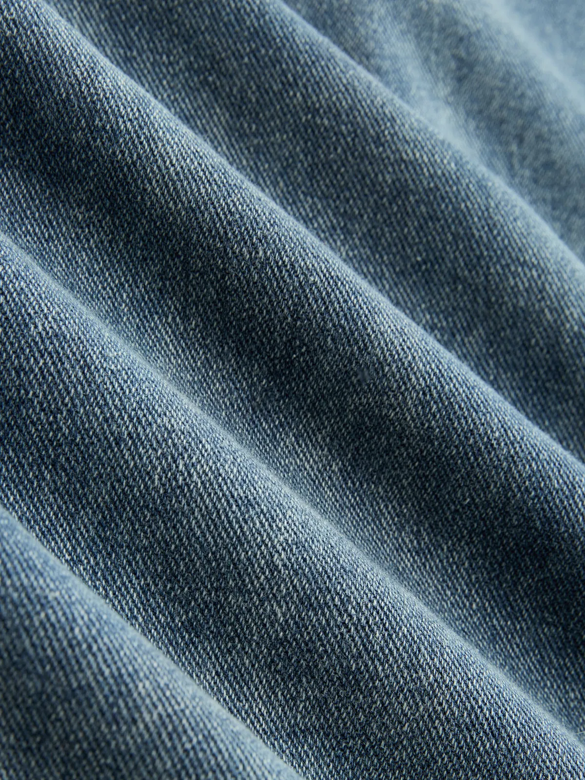 Asymmetrical Ruched Denim Wide-Leg Pants sold by COMMENSE product image thumbnail 3