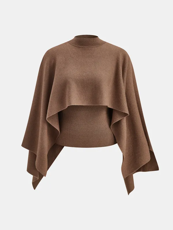 Tank Top & Capelet Knit Two-Piece Set sold by COMMENSE