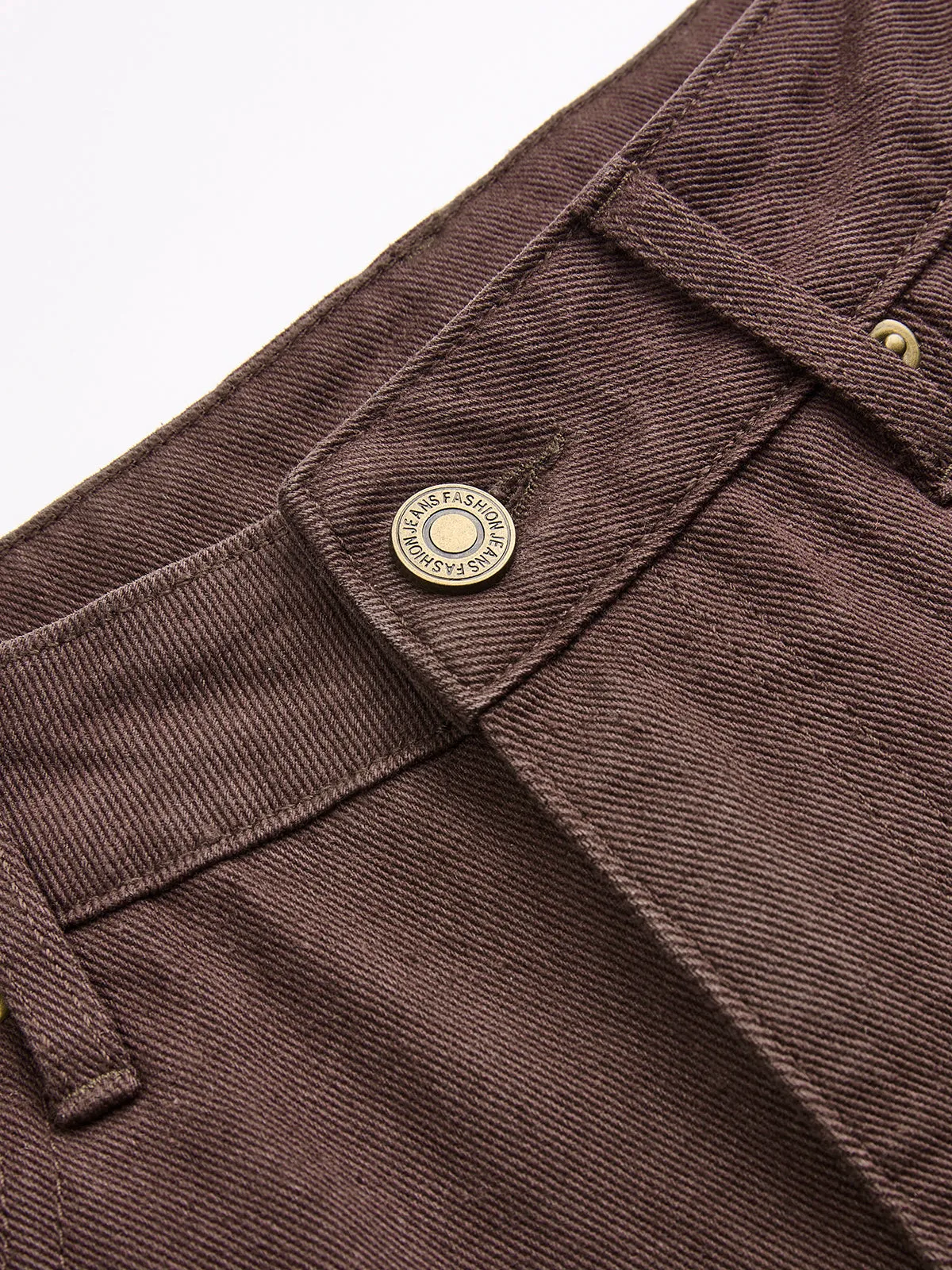 Mid-Waist Denim Wide-Leg Jeans sold by COMMENSE product image thumbnail 3