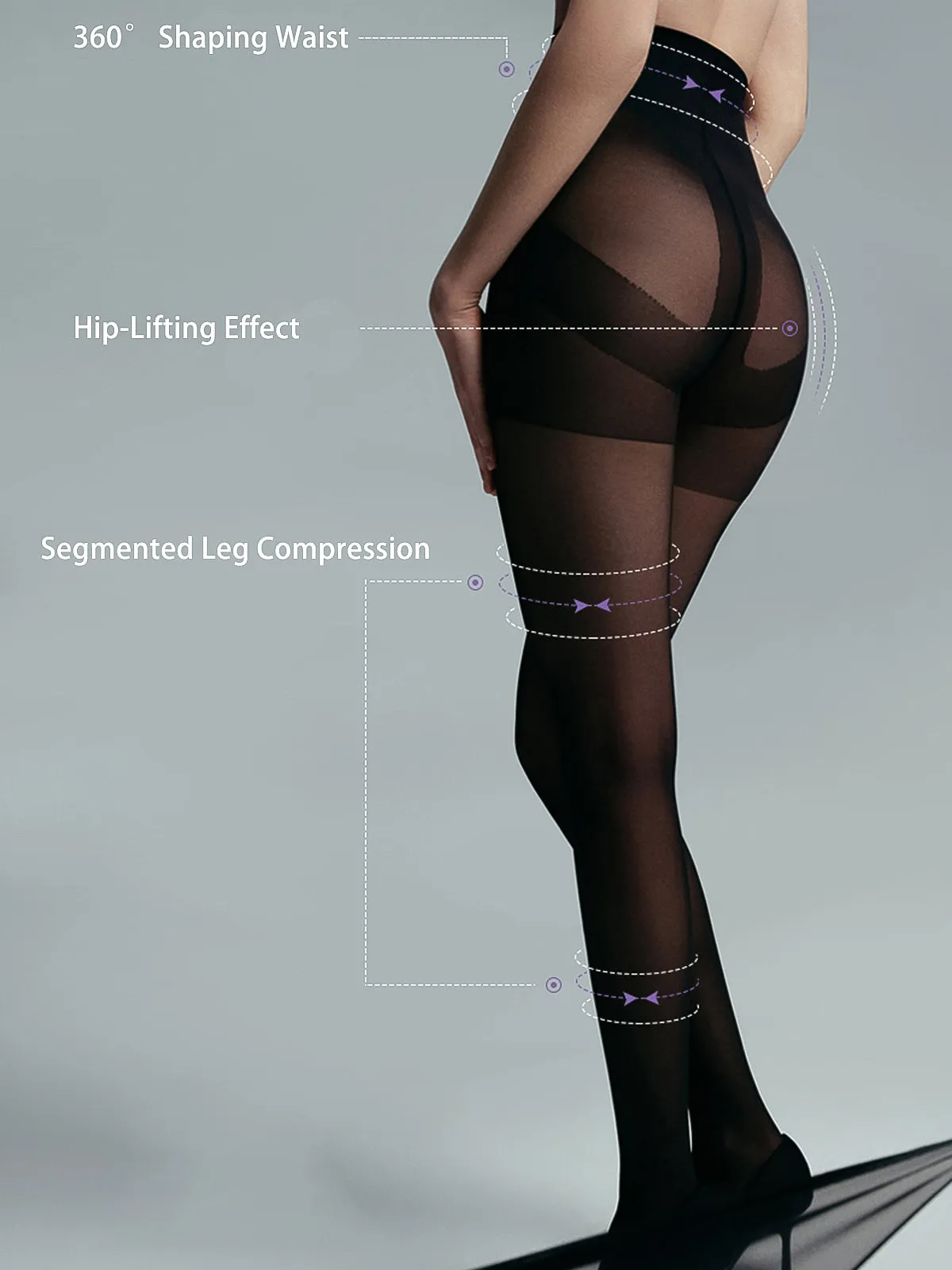 Ultra-Thin Sheer Tights sold by COMMENSE product image thumbnail 4