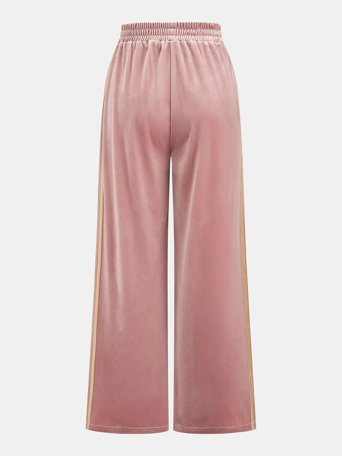 Velvet Wide-Leg Elastic Waist Pants sold by COMMENSE product image thumbnail 3