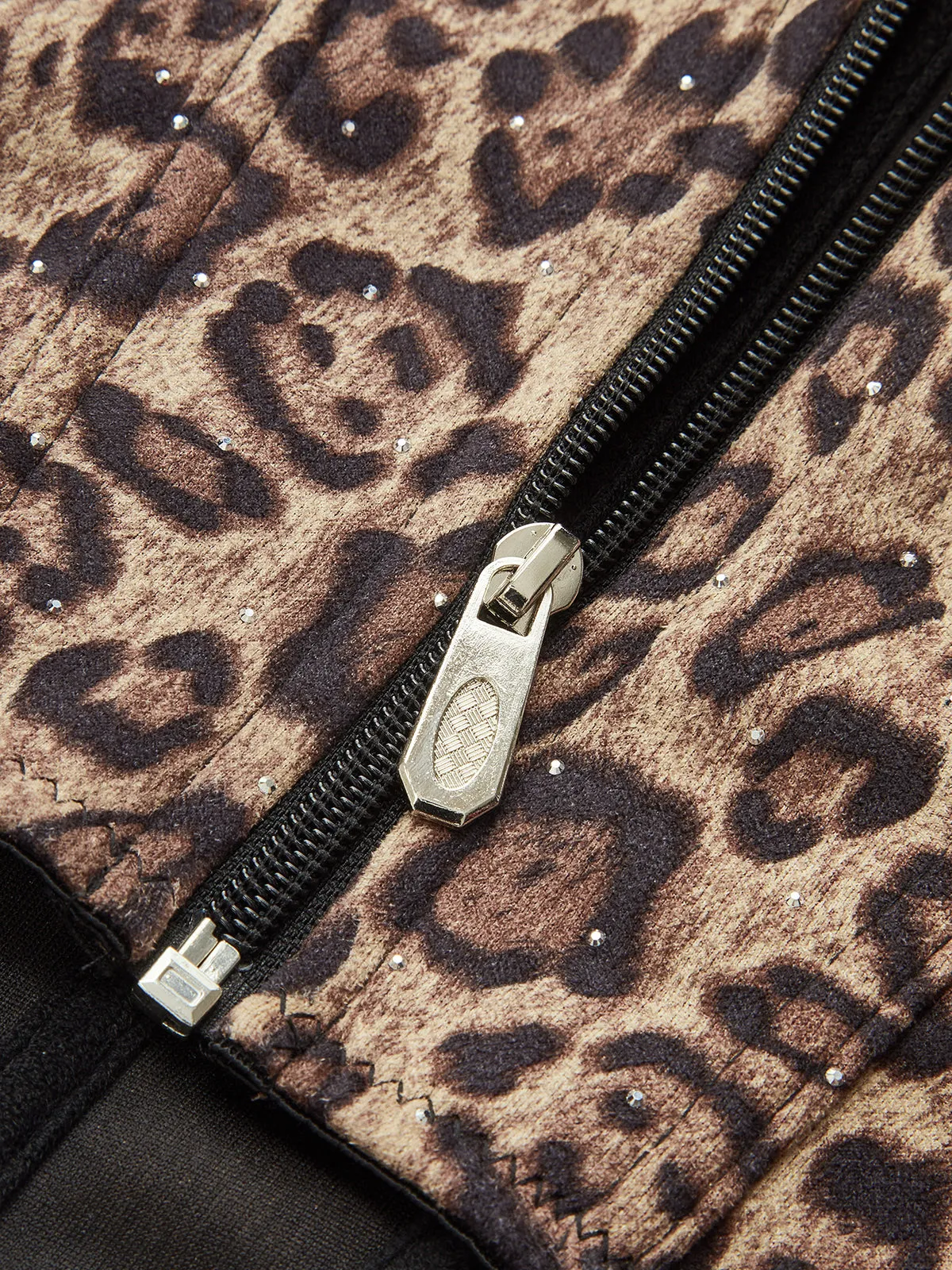 Leopard Print Studded Cami Corset Top sold by COMMENSE product image thumbnail 5